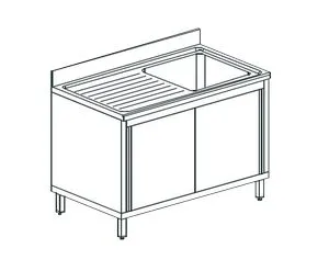 Ванна моечная Apach Chef Line Ls136-54Lwsd – купить по цене завода