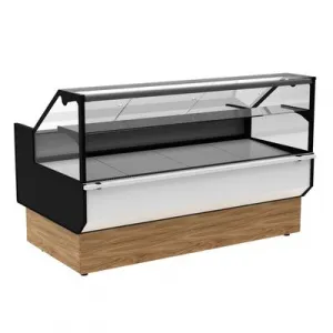Витрина холодильная Полюс GC95 SM 1,2-1 0013-0430 (ВХС-1,2 Carboma GC95 KombiLux) (0108 Темный дуб) – купить в Нижнем Новгороде по цене завода