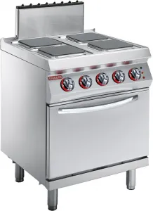Плита электрическая c 4 конфорками Angelo Po 1G1PE2E с духовым шкафом, напольная – купить в Нижнем Новгороде по цене завода