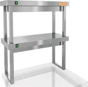 Полка тепловая Hicold TP2-8/4 двухъярусная настольная (800х400х800мм) – купить в Нижнем Новгороде по цене завода