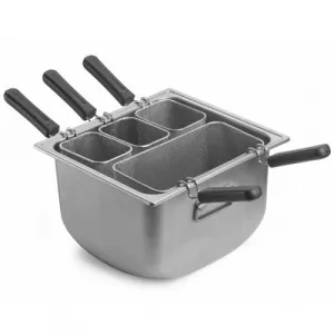 Кастрюля для пасты 38Х35СМ H23,7См, с 4-МЯ корзинами и крышкой, серия "Tender", нерж.сталь 3390Q404 – купить в Нижнем Новгороде по цене завода
