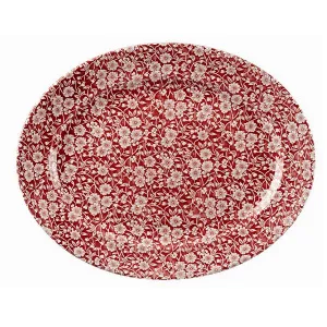 Блюдо овальное 36,5Х29,3СМ Vintage Prints, цвет Cranberry Victorian Calico Cacrd141 – купить в Нижнем Новгороде по цене завода