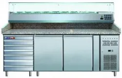 Стол холодильный Cooleq PZ2610TN-VRX380 гранит для пиццы на 428л, витрина (+2...+8) 7ящ/2дв. – купить в Нижнем Новгороде с доставкой Купить стол холодильный cooleq pz2610tn-vrx380 гранит для пиццы на 428л, витрина (+2...+8) 7ящ/2дв. в Нижнем Новгороде – цена завода, доставка до двери | RuOborudovanie.ru