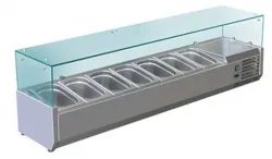 Витрина холодильная для ингредиентов 7хGN1/3 -150 мм Koreco VRX1600380(395II) – купить в Нижнем Новгороде с доставкой Купить витрина холодильная для ингредиентов 7хgn1/3 -150 мм koreco vrx1600380(395ii) в Нижнем Новгороде – цена завода, доставка до двери | RuOborudovanie.ru