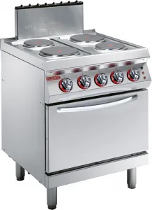 Плита электрическая c 4 конфорками Angelo Po 1G1PE1E с духовым шкафом, напольная – купить в Нижнем Новгороде по цене завода