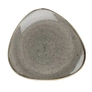 Тарелка мелкая треугольная 26,5СМ, без борта, Stonecast, цвет Peppercorn Grey Spgstr101 – купить в Нижнем Новгороде по цене завода