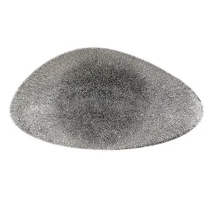 Блюдо треугольное Chefs 35Х19СМ, без борта, цвет Raku Quartz Black, Studio Prints Rkbqtc351 – купить в Нижнем Новгороде по цене завода