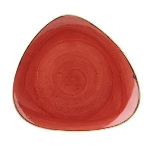 Тарелка мелкая треугольная 31,1СМ, без борта, Stonecast, цвет Berry Red Sbrstr121 – купить в Нижнем Новгороде по цене завода