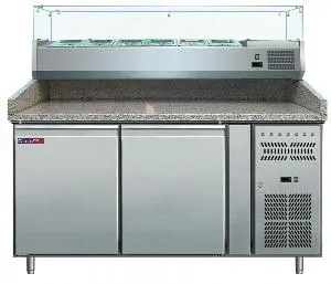 Стол холодильный Cooleq PZ2600TN-VRX380 гранит для пиццы на 428л, витрина (+2...+8) 2дв – купить в Нижнем Новгороде по цене завода