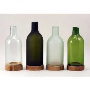 ПОДСВЕЧНИК D8См H18,5См, плафон матовый, стекло/ясень, серия Re (Recycle), цвет бутылочный Re-Ch-12 – купить в Нижнем Новгороде по цене завода