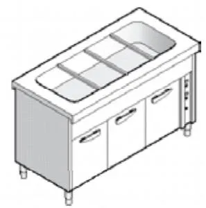 Мармит универальный Emainox 8Ecb15 8045019 с подогреваемым шкафом – купить в Нижнем Новгороде по цене завода