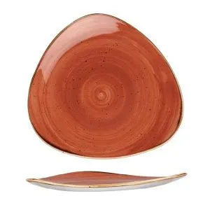 Тарелка мелкая треугольная 26,5СМ, без борта, Stonecast, цвет Spiced Orange Ssostr101 – купить в Нижнем Новгороде по цене завода
