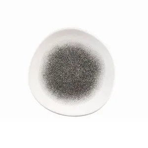 Тарелка мелкая "ВОЛНА" 21СМ, без борта, цвет Raku Quartz Black, Studio Prints Rkbqog81 – купить в Нижнем Новгороде по цене завода