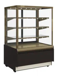 Витрина кондитерская Полюс KC70 Vv 0,9-1 0102-0109 (ВХСв-0,9Д Carboma Cube люкс) корич.-Золотой 1800 – купить в Нижнем Новгороде по цене завода