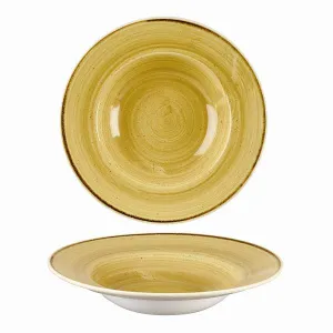 Тарелка для пасты 28СМ 0,47Л, с широким бортом, Stonecast, цвет Mustard Seed Yellow Smssvwbl1 – купить в Нижнем Новгороде по цене завода