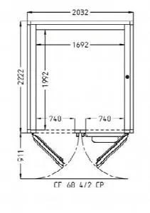 Камера расстоечная Pavailler Ev 68 4/2 Cp 60X80 2двери/4тележки – купить в Нижнем Новгороде по цене завода