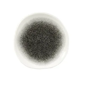 Тарелка мелкая "ВОЛНА" 18,6СМ, без борта, цвет Raku Quartz Black, Studio Prints Rkbqog71 – купить в Нижнем Новгороде по цене завода