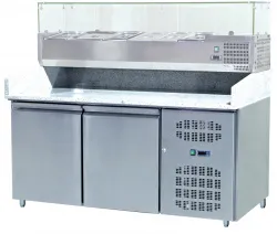 Купить стол для пиццы koreco spz2600tn (+5/+10) столеш.гранит 360л, 2 двери,1510х800х1000 в Нижнем Новгороде – цена завода, доставка до двери | RuOborudovanie.ru