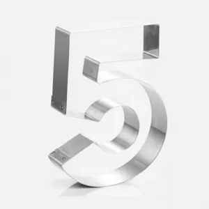 Форма кондитерская "ЦИФРА 5" H 30СМ, нерж. Сталь 40H4X05 – купить по цене завода