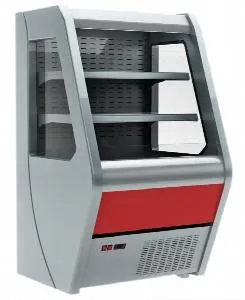 Минигорка холодильная Полюс F13-07 Vm 1,0-2 (Carboma 1260/700 ВХСп-1,0) декор красный – купить в Нижнем Новгороде по цене завода