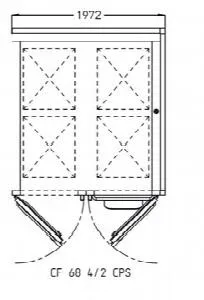 Камера расстоечная Pavailler Cf 68-4/2 Cps 60X80 2двери/4тележки – купить в Нижнем Новгороде по цене завода