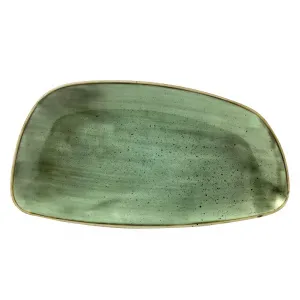 Блюдо сервировочное Chefs Geo 35Х18,5СМ, без борта, Stonecast, цвет Samphire Green Ssgsge351 – купить в Нижнем Новгороде по цене завода