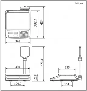 Весы торговые Cas PR-15P (LCD, II) (15кг, 2/5г) электронные – купить в Нижнем Новгороде по цене завода