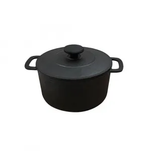 Кокотница чугунная 0,83Л D14,5См H7,5См, с крышкой, цвет черный Cw30146 – купить в Нижнем Новгороде по цене завода
