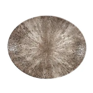 Блюдо овальное 27Х22,9СМ, без борта, цвет Stone Zircon Brown, Studio Prints Stzbop581 – купить в Нижнем Новгороде по цене завода
