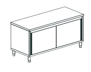 Стол производственный Apach Lwc620Sh2Sd закрытый – купить по цене завода