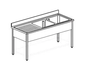 Ванна моечная Apach Chef Line L2S146-44Lwsh – купить в Нижнем Новгороде по цене завода