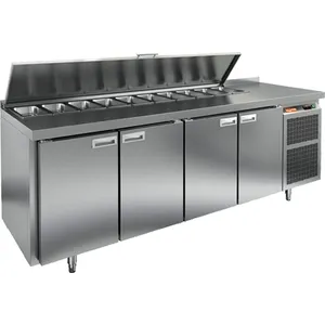 Стол для салатов Hicold Sl1-1111Gn (1/3) (+2/+10) 4двери, бок.агрегат – купить в Нижнем Новгороде по цене завода