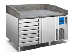 Купить стол для пиццы koreco spz 1610 wn (+0/+12) гранит.столеш 390л, 1дв, 7ящ, 1500х800х985мм в Нижнем Новгороде – цена завода, доставка до двери | RuOborudovanie.ru