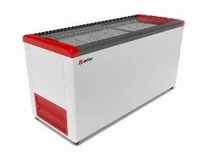 Ларь морозильный Frostor FG600C красный со стеклянной крышкой – купить в Нижнем Новгороде по цене завода