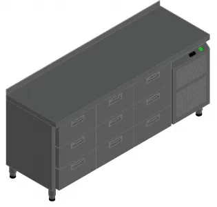 Стол с охлаждающим шкафом Шкафом Hicold Sn333/Tn – купить в Нижнем Новгороде по цене завода
