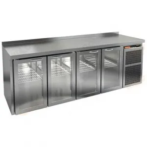 Стол охлаждаемый Hicold BNG 1111 BR2 HT (+2+10), 4 cтекл.двери, увелич.объема, на низ.ножках – купить в Нижнем Новгороде по цене завода