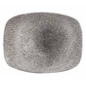 Блюдо прямоугольное Chefs 26,1Х20,2СМ, без борта, цвет Raku Quartz Black, Studio Prints Rkbqobl31 – купить в Нижнем Новгороде по цене завода