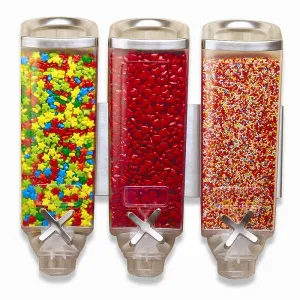 Диспенсер Rosseto Ez-Pro для сыпучих продуктов, три емкости по 3,8л, 39,4Х19,7СМ H38,1См, сталь/акри – купить в Нижнем Новгороде по цене завода