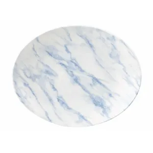 Блюдо овальное 31,7Х25,5СМ, без борта, Textured Prints, цвет Marble Blue Mblop121 – купить в Нижнем Новгороде по цене завода