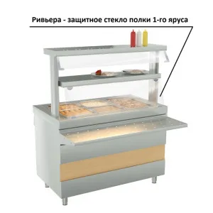 Защитное стекло полки 1-го яруса Атеси Ривьера арт.295069 (1200мм) – купить в Нижнем Новгороде по цене завода