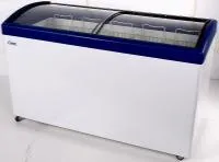 Ларь морозильный Снеж МЛГ-500 синий с гнутым стеклом – купить в Нижнем Новгороде по цене завода