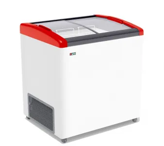 Ларь морозильный Frostor Gellar FG250E гнутое стекло красный – купить по цене завода