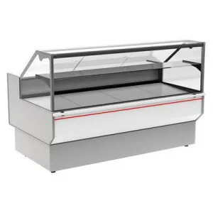 Витрина холодильная Полюс GC95 SM 1,5-1 (ВХС-1,5 Carboma GC95) (0011-9003 боковины серые, декор белы – купить в Нижнем Новгороде по цене завода