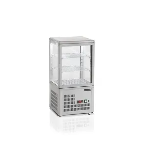 Витрина холодильная Tefcold UPD60 Grey (серый) со стеклом 58л 0,16кВт (+2...+12С) – купить по цене завода