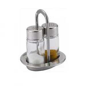 Набор для специй 2 предмета (СОЛЬ, перец) "ХАЙТЕК", нерж.сталь 3101 – купить в Нижнем Новгороде по цене завода