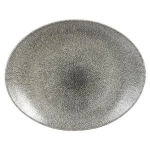 Блюдо овальное 27Х22,9СМ, без борта, цвет Raku Quartz Black, Studio Prints Rkbqop581 – купить в Нижнем Новгороде по цене завода
