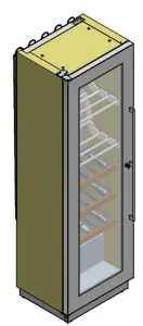 Шкаф винный вентилируемый Enofrigo MIAMI MEDIUM VT RF T + 3 DR серый – купить в Нижнем Новгороде по цене завода