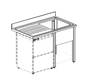 Ванна моечная Apach Chef Line Ls146-54Lwd – купить в Нижнем Новгороде по цене завода