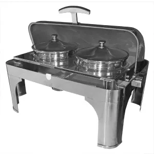 Мармит-чафиндиш Starfood Zc202 S|S 1-х блюд настольный с крышкой Roll Top – купить в Нижнем Новгороде по цене завода