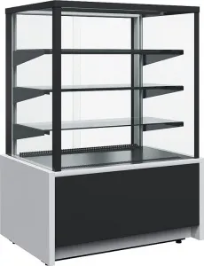 Витрина кондитерская Полюс Kc70 Vm 1,3-1 Light 9006-9005 (ВХСв-1,3Д Carboma Cube) техно – купить в Нижнем Новгороде по цене завода